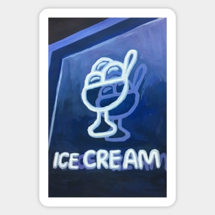 Neon Ice Cream Sticker